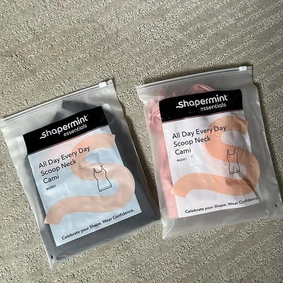 Shapermint Essentials Pink and Black Camisole Set - Picture 5 of 9